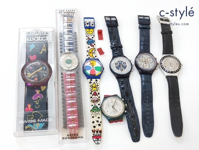 Swatch スウォッチ 腕時計 クォーツ まとめ Timeless Zone SCK104 JFK SCN103 SILVER STAR SCN102 他 計7点