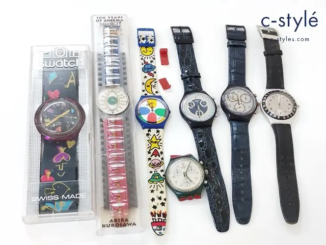 Swatch スウォッチ 腕時計 クォーツ まとめ Timeless Zone SCK104 JFK SCN103 SILVER STAR SCN102 他 計7点