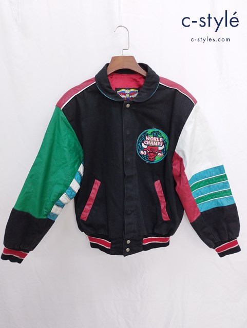JEFF HAMILTON ジェフハミルトン スタジャン シカゴブルズ CHAMP BULLS S マルチカラー USA製