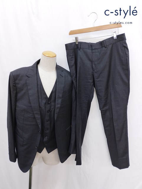 Dunhill ダンヒル 3ピーススーツ 上下 160/100A 160/76A ベスト 160/100A イタリア製