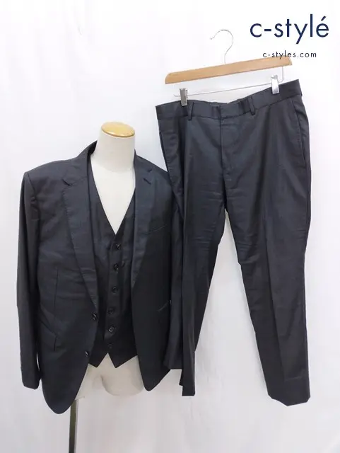 Dunhill ダンヒル 3ピーススーツ 上下 160/100A 160/76A ベスト 160/100A イタリア製