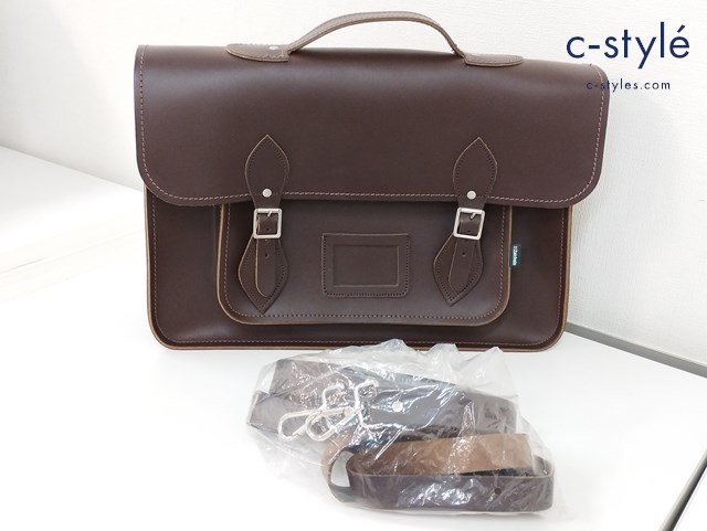 ZATCHELS ザッチェルズ サッチェルバッグ ブラウン ショルダーストラップ 革 イギリス製
