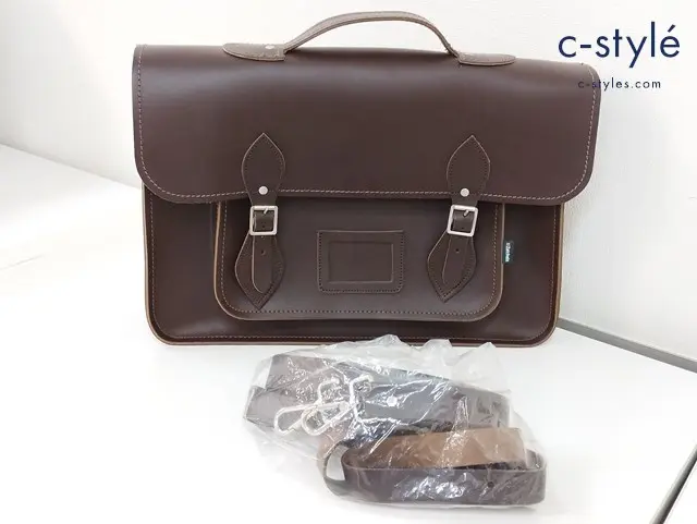 ZATCHELS ザッチェルズ サッチェルバッグ ブラウン ショルダーストラップ 革 イギリス製