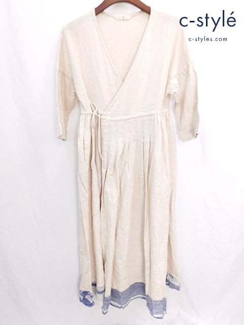 45rpm ロングジャケット 0 ベージュ系 羽織 コットン ウエスト紐 レディース