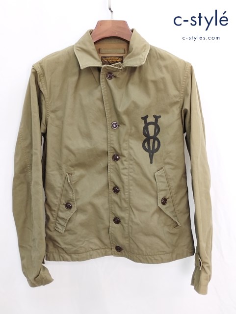 FREEWHEELERS フリーホイーラーズ CIVILIAN EQUIPMENT V8 150 MPH CLUB M-1938 ジャケット 36 カーキ