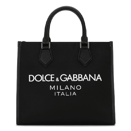 DOLCE & GABBANA(ドルチェ＆ガッバーナ) バッグ ショッピングバッグ スモール ナイロン ラバライズドロゴ