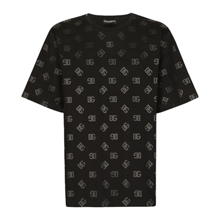 DOLCE & GABBANA(ドルチェ＆ガッバーナ) Tシャツ クルーネックTシャツ ジャージー DGモノグラムプリント