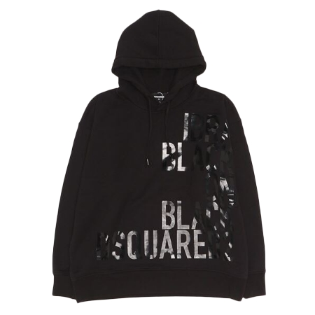 DSQUARED2(ディースクエアード) パーカー SWEATSHIRT /IBRA BLACK HOODIE /WASH /0222