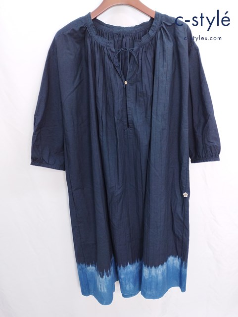 45R フォーティファイブアール ワンピース 0 ネイビー系 コットン100％