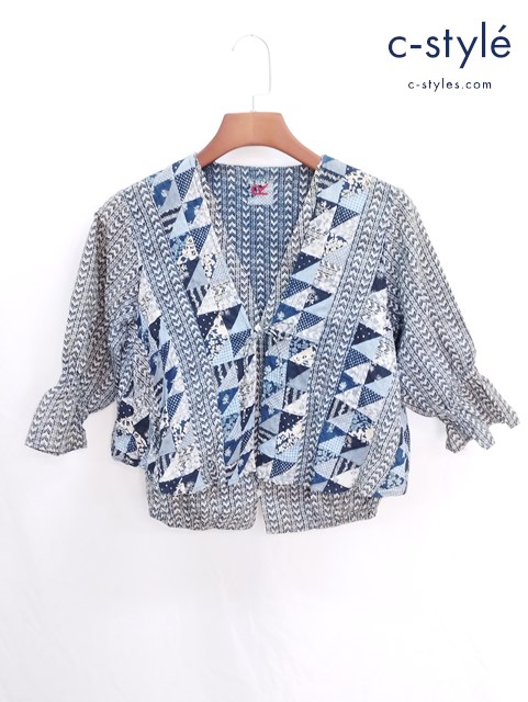 45R フォーティファイブアール パッチワーク ブラウス 2 インディゴ コットン100％ レディース