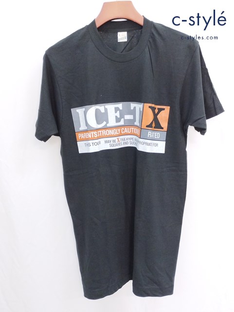 SCREEN STARS スクリーンスターズ ツアーTシャツ 半袖 ICE-T X RATED L ブラック 綿100％ RN13765