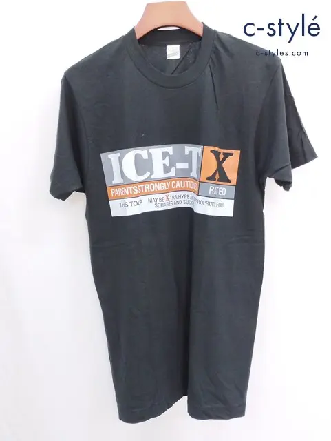 SCREEN STARS スクリーンスターズ ツアーTシャツ 半袖 ICE-T X RATED L ブラック 綿100％ RN13765
