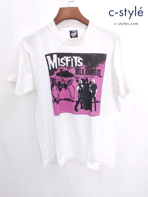 SCREEN STARS スクリーンスターズ バンドTシャツ バンT 半袖 MISFITS WALK AMONG US L ホワイト RN13765