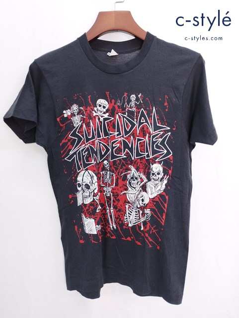 SCREEN STARS スクリーンスターズ バンドTシャツ 半袖 SUICIDAL TENDENCIES M ブラック RN13765 スカル