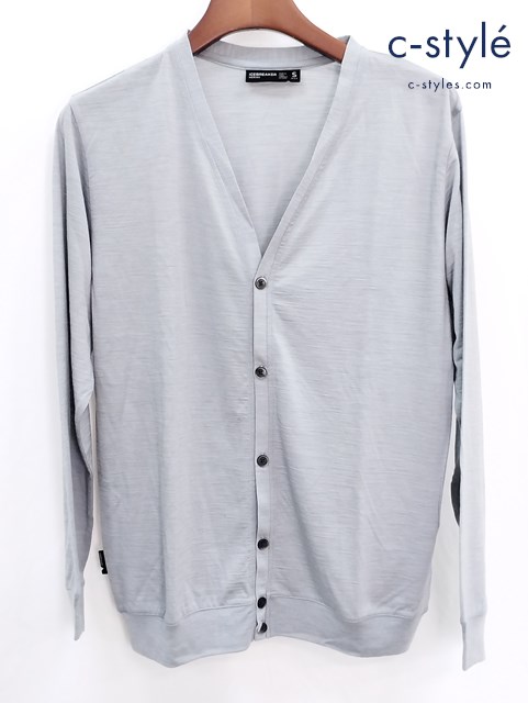 ICE BREAKER アイスブレーカー メリノウールカーディガン S グレー系 IT11873