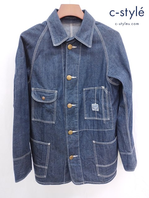 J.S Homestead ジェイエスホームステッド デニムカバーオール 12-011-470-5020-1-0 M ネイビー系 綿100％