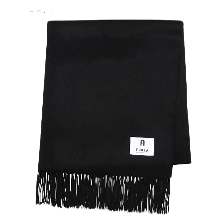 Furla(フルラ) マフラー B＆W カシミヤ100％ ストール 洗えるカシミヤ ウォッシャブル 約201×80cm