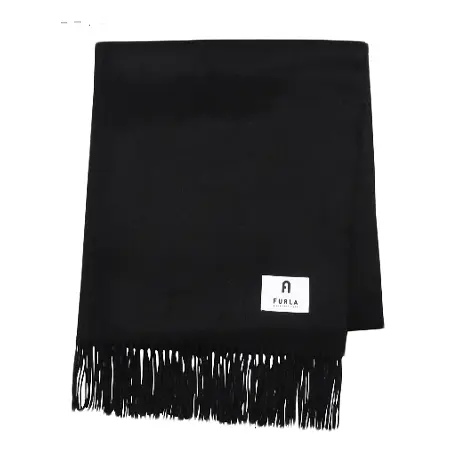 Furla(フルラ) マフラー B＆W カシミヤ100％ ストール 洗えるカシミヤ ウォッシャブル 約201×80cm