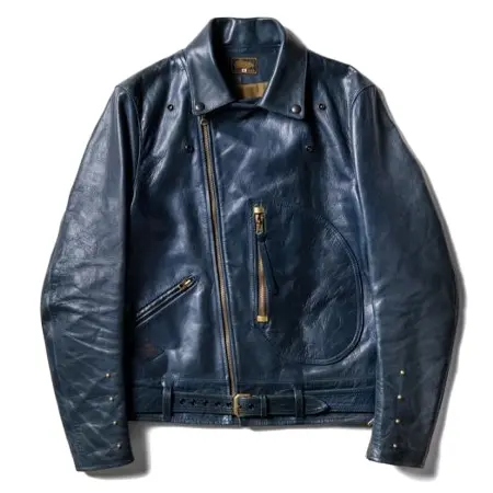 GERUGA(ゲルガ) ライダースジャケット D-8 DOUBLE RIDERS JACKET / GOLD & BLACK parts