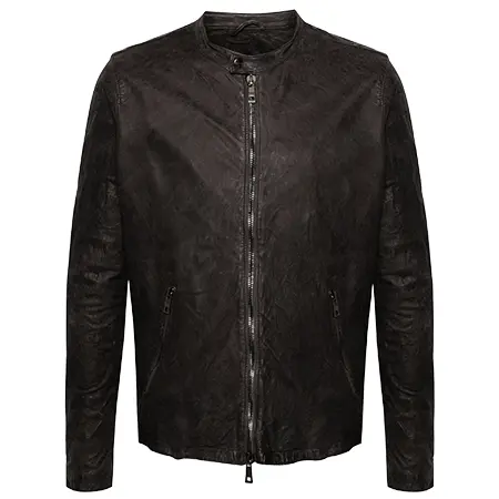 GIORGIO BRATO(ジョルジオブラット) レザージャケット テクスチャードレザー ジャケット