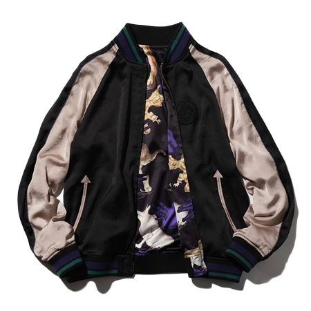 glamb(グラム) コラボ glambx呪術廻戦 Fushiguro reversible ska JKT フシグロリバーシブルスカジャケット