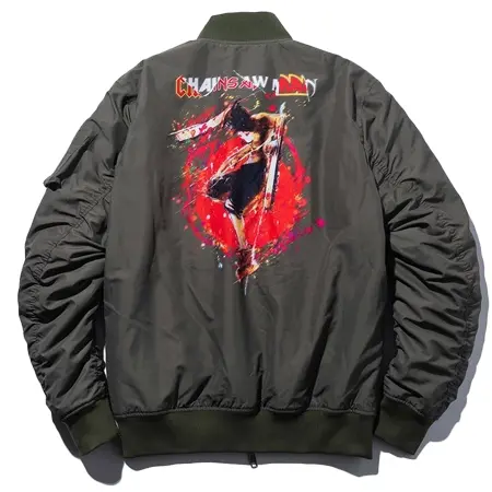 glamb(グラム) コラボ glamb×チェンソーマン Chainsaw Devil MA-1 チェンソーデビルMA-1 ジャケット