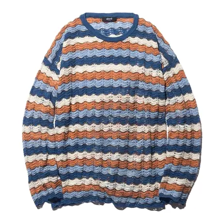 glamb(グラム) ニット Croche Border Knit クロシェボーダーニット