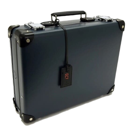 GLOBE-TROTTER(グローブトロッター) アタッシュケース 『007 / ドクター・ノオ』 16インチ スリムアタッシェケース / ネイビー×ブラック