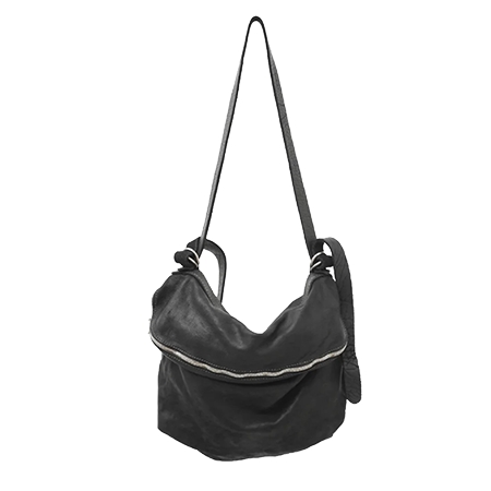 GUIDI(グイディ) バッグ Leather Shoulder Bag (Black)