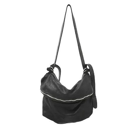 GUIDI(グイディ) バッグ Leather Shoulder Bag (Black)
