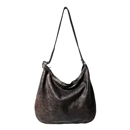 GUIDI(グイディ) バッグ Leather Crossbody Bag (Dark Brown)