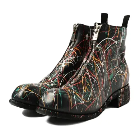 GUIDI(グイディ) ブーツ GUIDI x International Gallery BEAMS / 別注 PL1 ドリッピング フロントジップブーツ