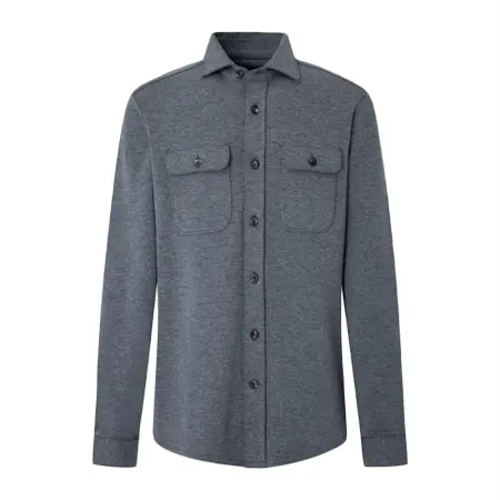 HACKETT LONDON(ハケットロンドン) シャツ ジャージーオーバーシャツ / グレー