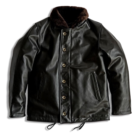 HOUSTON(ヒューストン) ジャケット HORSE LEATHER N-1 DECK JACKE / ホース レザー N-1 デッキ ジャケット