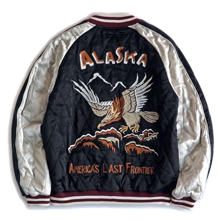 HOUSTON(ヒューストン) スカジャン RAYON SOUVENIR JACKET(HAWK) / レーヨン スーベニア ジャケット (ホーク)　