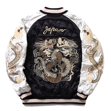 HOUSTON(ヒューストン) スカジャン  51215 RAYON SOUVENIR JACKET (DRAGON)