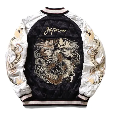 HOUSTON(ヒューストン) スカジャン  51215 RAYON SOUVENIR JACKET (DRAGON)