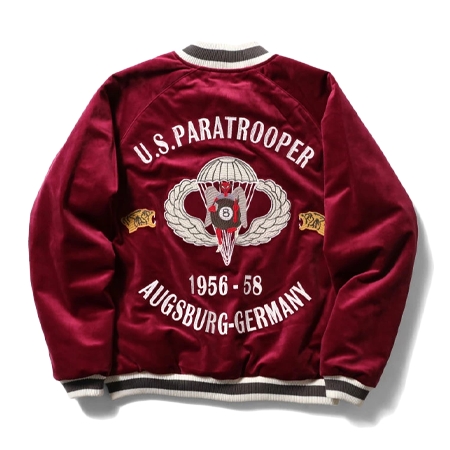 HOUSTON(ヒューストン) スカジャン 51198 VELVETEEN SOUVENIR JACKET (PARATROOPER)