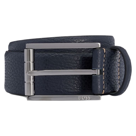 HUGO BOSS(ヒューゴボス) ベルト ギフトボックス イタリアンレザーベルト ガンメタルバックル