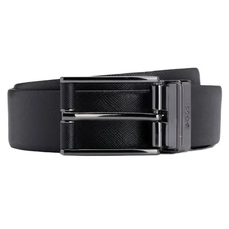 HUGO BOSS(ヒューゴボス) ベルト リバーシブルベルト スムース＆ストラクチャード イタリアンレザー