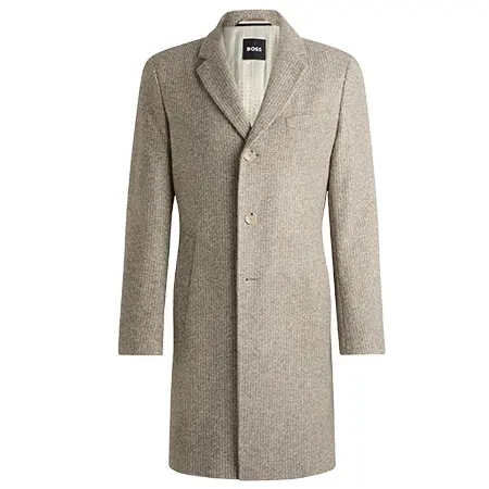 HUGO BOSS(ヒューゴボス) コート スリムフィットコート パターンジャージー