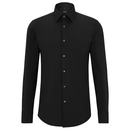 HUGO BOSS(ヒューゴボス) シャツ スリムフィットシャツ イージーアイロン ストレッチコットンポプリン