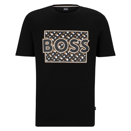 HUGO BOSS(ヒューゴボス) Tシャツ コットンジャージー レギュラーフィットTシャツ ミックスプリント