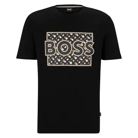 HUGO BOSS(ヒューゴボス) Tシャツ コットンジャージー レギュラーフィットTシャツ ミックスプリント