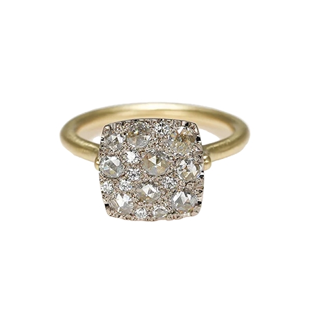 hum(ハム) リング ROSECUT DIAMOND PAVE RING [rc-R100M]