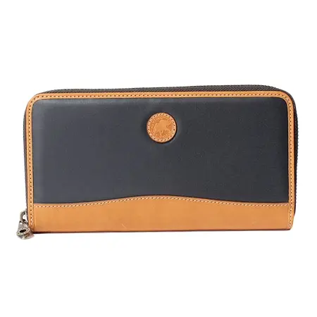 HUNTING WORLD(ハンティングワールド) 財布 バチューサーパス[ジップロングウォレット957BSS]ネイビー6119016178