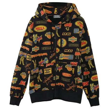 HYSTERIC GLAMOUR(ヒステリックグラマー) パーカー ROCK CITY柄 パーカー