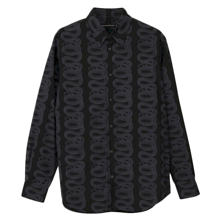 HYSTERIC GLAMOUR(ヒステリックグラマー) シャツ SNAKE LOOP柄 レギュラーカラーシャツ