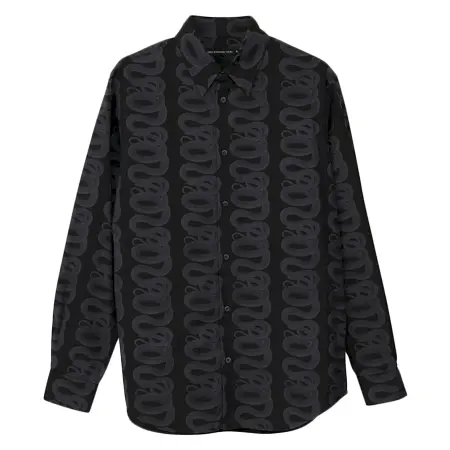 HYSTERIC GLAMOUR(ヒステリックグラマー) シャツ SNAKE LOOP柄 レギュラーカラーシャツ