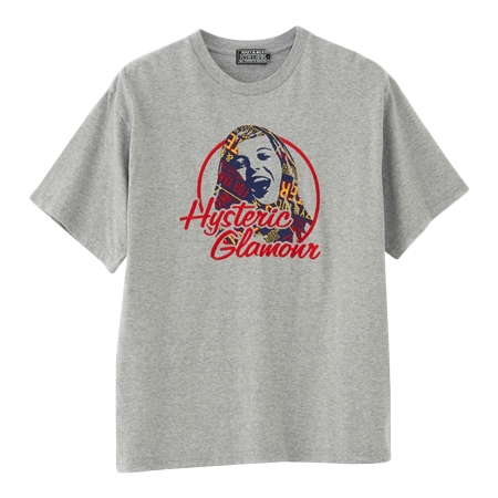 HYSTERIC GLAMOUR(ヒステリックグラマー) Tシャツ MAKE ME SMILE刺繍 Tシャツ